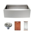 thumbnail image 2 of Rivage 33 x 22 Single Basin Apron Kitchen Workstation Sink, 2 of 14