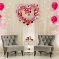 thumbnail image 5 of Valentine Day Felt Heart Hanging String, Romantic Garlands Wire Garland, Heart-Shaped Metal Wire Wreath with Shiny Ribbon, Perfect for Surprising Gifts, Valentine's Day Party Decorations Supplies, 5 of 6