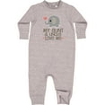 thumbnail image 2 of Inktastic Aunt and Uncle Love Me Nephew Baby Fleece Romper, 2 of 4