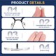 thumbnail image 4 of Almohadilla Nasal para Gafas Antideslizante Agarre para Gafas de Montura Plástica Plateada, 4 of 7