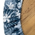 thumbnail image 5 of Ambesonne Jungle Scene Fitted Round Tablecloth, Monstera Hibiscus Art, 56"- 60" Diameter, Off White Pale Azure Blue, 5 of 5