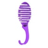 Wet Brush Shower Flex IntelliFlex Bristles Children's Travel Size 10" Oval Detangling Hair Brush, Travel Purple