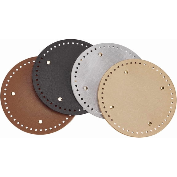 4 Colors 7.1" Crochet Bag Bottom Round Bag Bottom Shaper Leather Bag Shaper Pad for DIY handcrafting