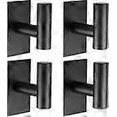 thumbnail image 1 of Wall Towel Hooks - Pack of 4 Sturdy/Adhesive Holder/Waterproof Towel Hooks - For, 1 of 5