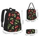 thumbnail image 2 of Easygdp Sweet Red Cherry Mochila para Niños y Niñas con Set de Caja de Almuerzo y Estuche para Lápices 3 en 1, Mochila Escolar Estampada para Adolescentes, 2 of 7
