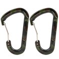 thumbnail image 1 of 2Pcs Outdoor Climbing DShaped Small Aluminum Hook Mountaineer Backpack Key Kettle Buckle(Military Green ), 1 of 14