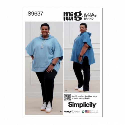 Simplicity Sewing Pattern 9637 Hoodies, Tops, Leggings