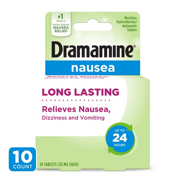 Dramamine Nausea Long Lasting, 10 Count - Walmart.com - Walmart.com