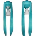 thumbnail image 1 of Vocaloid Miku Cosplay Wig Costume Japan Midi Dress Beginner Future Miku Cosplay Female Halloween Women's Girl's Cloth Costume, 1 of 3