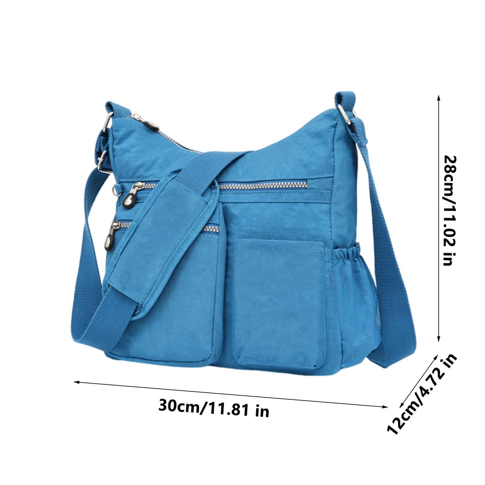 WNFJR Crossbody Purses for Women Shoulder Handbags Lightweight Waterproof Nylon Travel Bag Ladies Pocketbooks