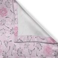 thumbnail image 3 of Ambesonne Floral Kitchen Curtains, Abstract Flowers Artwork, 55"x24", Soft Pink White Grey, 3 of 3