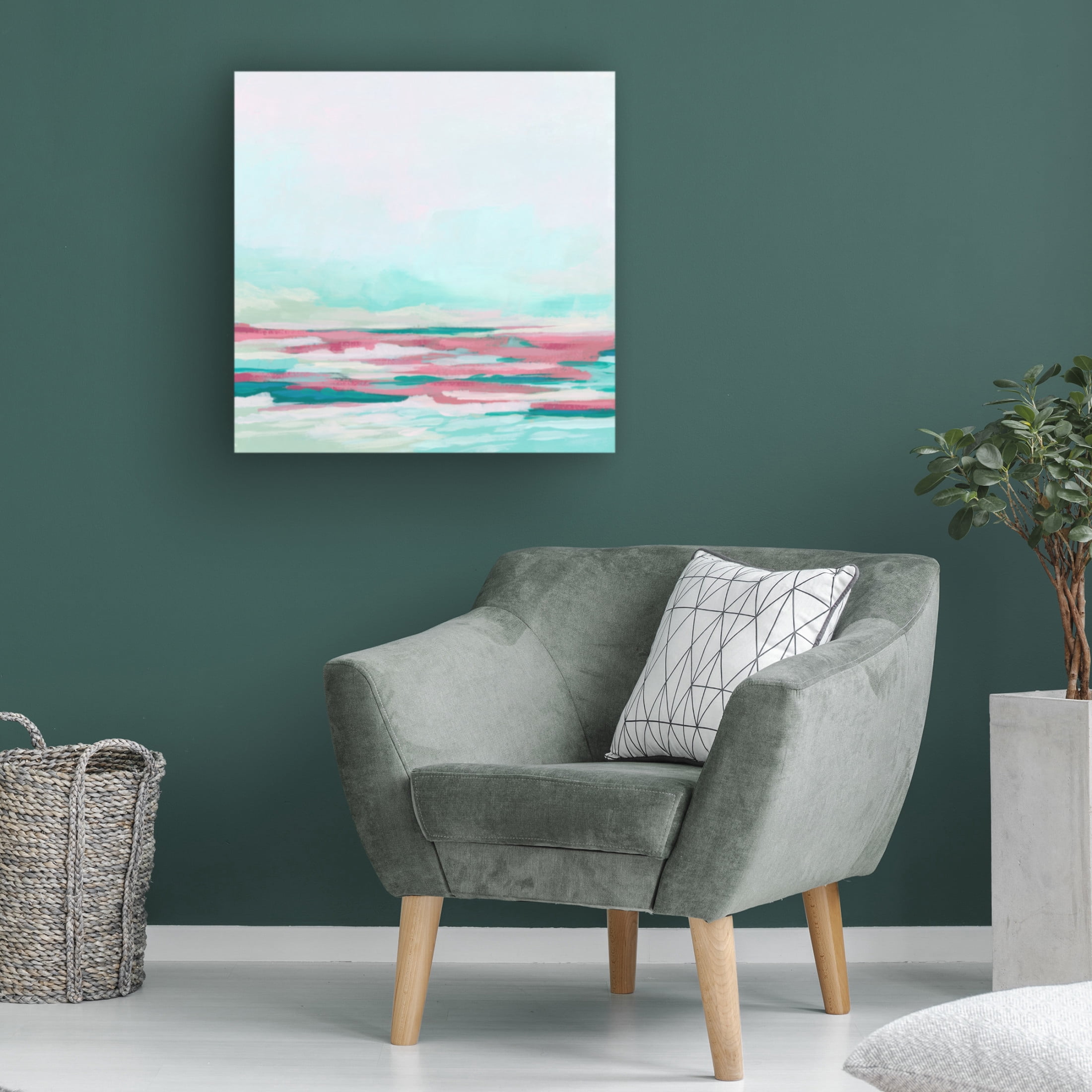 Trademark Fine Art June Erica Vess  Magenta Cove II Canvas Wall Art