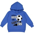 thumbnail image 2 of Inktastic Little Sister and Biggest Fan Soccer Player Toddler Hoodie, 2 of 4