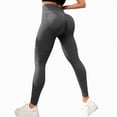 thumbnail image 2 of UngA Anti Cellulite 3D Leggings, High Waisted Butt Lifting Tummy Training Control Gym Workout Womens Yoga Leggings Dark Gray,L, 2 of 6