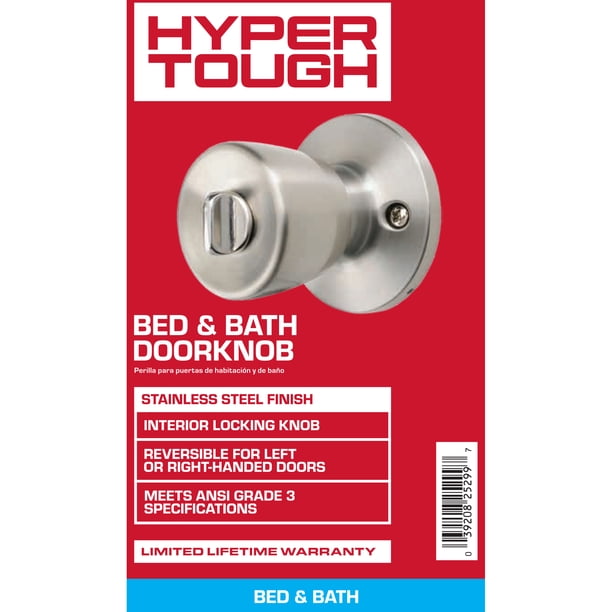 KYP Hyper Tough Tulip Style Interior Privacy Doorknob in Stainless