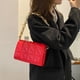 thumbnail image 4 of Bolsa Bolso de hombro de color puro geométrico retro para mujer. bolsos para axilas con cadena (rojo) Ehuebsd Nuevos Originales, 4 of 9