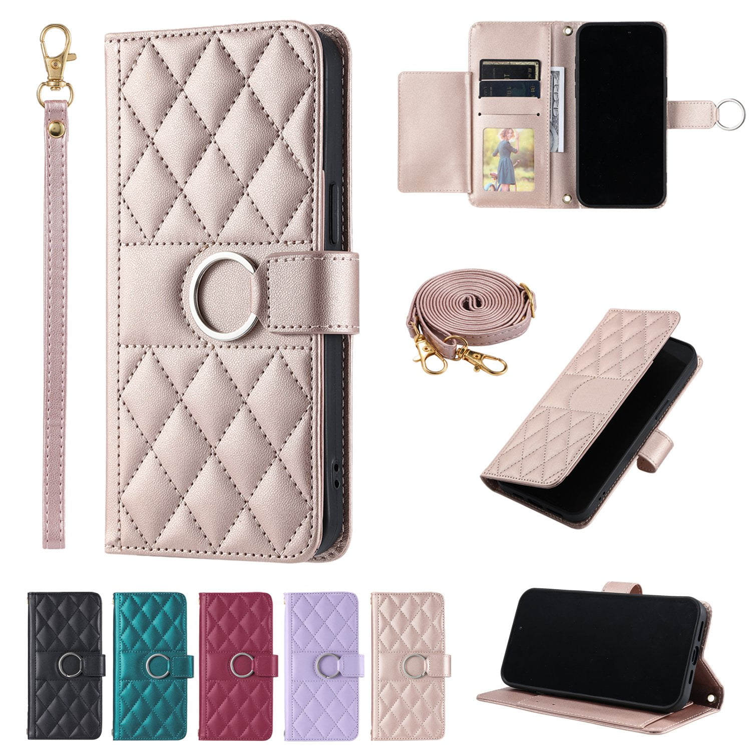 For iPhone 7 8 Plus SE 6 6S Plus Phone Case Wallet Case with Card Holder Magnetic For iPhone 8 Plus Leather Phone Cases