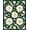 White, Pattern 2, variant on ODIKA 4'x6' Machine Washable Non-Slip Area Rug, Refined With Decorative Floral Edge and Leaf Accents High Traffic Rug, Beige, 62294