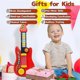 thumbnail image 5 of Kids Guitar and Toddler Piano 2 in 1 Guitar for Toddlers 3-5 with Strap Toy Guitar for Beginner Children Kids Gift, 5 of 5