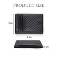 thumbnail image 3 of LAVA Slim Minimalist Front Pocket RFID Blocking Leather Wallets for Men Women Genuine Leather Card Holder Wallet Black, 3 of 10