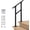 1-2 Steps Handrail, variant on CR Fence & Rail Handrails for Outdoor Steps & Indoor Stair Railing Kit, 5-6 Steps Safety Hand Rail for Porch & Deck