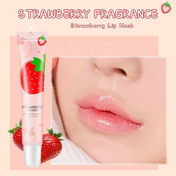 sales today clearance!DHALL Glossier Lip Balm Lip Plumper Gloss Lip MoisturizerStrawberry Lip Balm Sweet Strawberry Moisturizing Lip Care 10ml