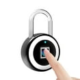 thumbnail image 2 of Mistaha Smart BT Fingerprint Padlock Unlocking by Fingerprint & APP Rechargeable Keyless 10 Fingerprints IP65, 2 of 8