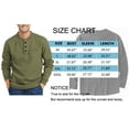 thumbnail image 5 of GENTS BLISS Henley Sweatshirts for Men Long Sleeve Crew Neck Men Sweatshirts Casual Pullover Tops with Pocket, 5 of 6