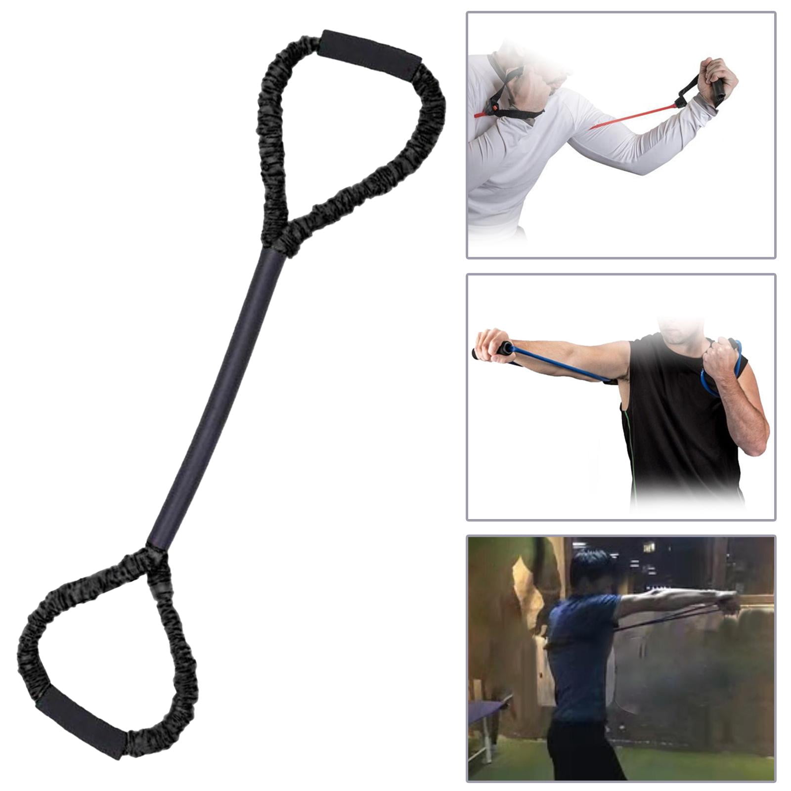 Boxing Resistance Bands Elastic Bands Exercise Bands Pulling Rope for Basketball Black 35lb