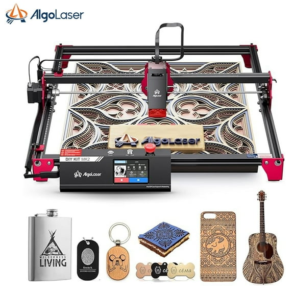 Algo DIY Mini Engraver 10W Output Power, 200mm/s Cutting and Engraving Machine for DIY Wood Metal Glass Leather, WiFi APP Control for Beginners
