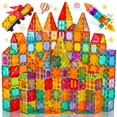 thumbnail image 1 of Azulejos magnéticos de construcción Palano con forma de estrella, 100 unidades, para niños de 3 a 9 años, 1 of 9