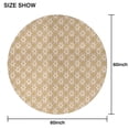 thumbnail image 6 of Golden Christmas Pattern Round Tablecloth 60"x60",Wrinkle Wipeable Table Cloth for Kitchen Dining Room Picnic Patio Party, 6 of 6