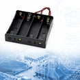 thumbnail image 2 of Contenedor Soporte Clip para Baterías Bricolaje Caja Almacenamiento Batería 18650 Plástico Con 1/2/3/4 Cable 3 7 V Color, 2 of 7