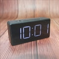 thumbnail image 2 of Zoyueyie LED Simple Electronic Clock Alarm Clock Bedside Clock Mirror Clock No Battery Included(Black), 2 of 10