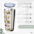 thumbnail image 3 of 20 oz Insulated Stainless Steel Tumbler Mug Cartoon Excavator for Boy Cup with Lid and Straw Brush Water Bottle Coffee Travel Office Car for Cold and Hot Drinks, 3 of 6