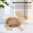 thumbnail image 4 of Hucha de Animales, Hucha de Grabable Transparente, Linda Caja de Ahorro de Dinero para Niños, Niñas y Adultos, 4 of 7