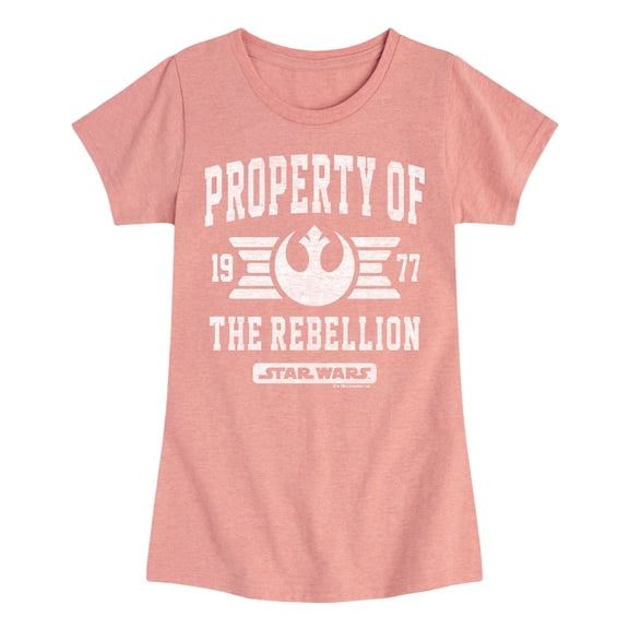 Star Wars - Property Of Rebellion Fitted Short Sleeve Graphic T-Shirt