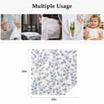 thumbnail image 5 of Blue Leaves Cloth Napkins, Summer Botanical Elegant Pastoral Washable and Reusable Dinner Napkins Set of 6, Table Napkin for Kitchen Party Birthday Wedding Hotel Housewarming 20"x20", 5 of 9