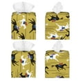 thumbnail image 2 of Gukieu Horsemen In Horseraces Print Leather Tissue Box, PVC Waterproof Velcro Opening and Closing Square Tissue Box Holder, Suitable for Home and Office Decoration, 2 of 7