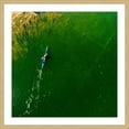 thumbnail image 2 of Marmont Hill "Blue Canoe" By Karolis Janulis Framed Painting Art Print, 24.0" x 1.5", 2 of 5
