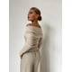 thumbnail image 4 of 1 suéter de fondo para mujer, color avena, S, 4 of 8