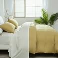 thumbnail image 2 of JML 3 Piece Duvet Set, Soft Washed Brushed Microfiber Duvet Set King, Solid Khaki, Solid Printed, 2 of 6