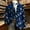 Blue#47, variant on Yteetum Christmas Blazer for Men Oversized Corduroy Christmas Printed Notch Lapel Single Breasted Suit Jackets Mens Xmas Print Holiday Party Turndown Blazers Button Slim Fits Business Office Blazers