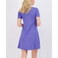 thumbnail image 3 of Real Essentials 3-Pack: Womens Soft Lounge Swing Casual T-Shirt Dress (Available in Plus Size), 3 of 6