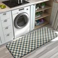 thumbnail image 3 of Navy and Beige Checkerboard Pattern Kitchen Rug Mat,Kitchen Runner Rugs Non Skid Washable,Decorative Kitchen Floor Mats for Kitchen,Sink,Laundry,17"x47.2", 3 of 7