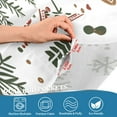 thumbnail image 5 of Yayeee Kitchen Curtains Tier Set of 2 Light Filtering 57"x36" Over Sink Window Panels, White Nordic Christmas House, 5 of 7