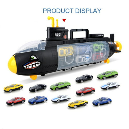 Submarine Alloy Car Education Toy Model Scenes Set Portable Storage Box For 2019 hotsales