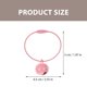 thumbnail image 2 of unbranded 10Ud Llaveros De Metal Con Campana Rosa Colgante Para De Y Llaves, 2 of 8