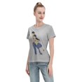 thumbnail image 4 of T-Shirt Basique à Manches Courtes pour Femmes Conan et Xiaolan, 4 of 6