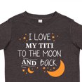 thumbnail image 4 of Inktastic I Love My Titi to the Moon and Back Boys or Girls Toddler T-Shirt, 4 of 5